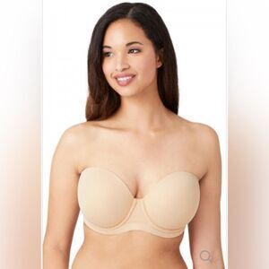 Wacoal Red Carpet Strapless sand/nude Underwire Bra 38 D